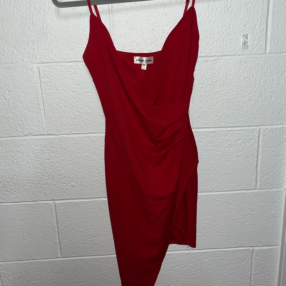 Red wrap dress only worn once